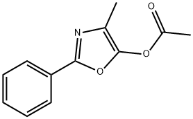 5-Oxazolol, 4-methyl-2-phenyl-, 5-acetate