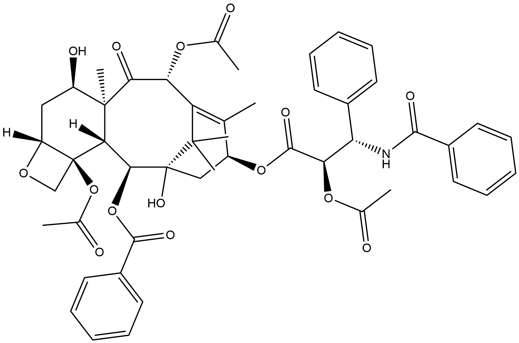 Benzenepropanoic acid, α-(acetyloxy)-β-(benzoylamino)-, (2aR,4R,4aS,6R,9S,11S,12S,12aR,12bS)-6,12b-bis(acetyloxy)-12-(benzoyloxy)-2a,3,4,4a,5,6,9,10,11,12,12a,12b-dodecahydro-4,11-dihydroxy-4a,8,13,13-tetramethyl-5-oxo-7,11-methano-1H-cyclodeca[3,4]benz[1,2-b]oxet-9-yl ester, (αR,βS)-