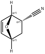 7-Oxabicyclo[2.2.1]hept-5-ene-2-carbonitrile, (1R,2S,4R)-rel- Struktur