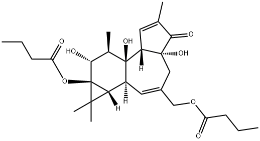 Butanoic acid, [(1aR,1bS,4aR,7aS,7bS,8R,9R,9aS)-1a,1b,4,4a,5,7a,7b,8,9,9a-decahydro-4a,7b,9-trihydroxy-1,1,6,8-tetramethyl-5-oxo-9a-(1-oxobutoxy)-1H-cyclopropa[3,4]benz[1,2-e]azulen-3-yl]methyl ester