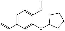 2-(Cyclopentyloxy)-4-ethenyl-1-methoxybenzene Struktur