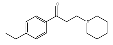 1-Propanone, 1-(4-ethylphenyl)-3-(1-piperidinyl)- Struktur