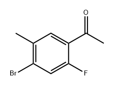 Ethanone, 1-(4-bromo-2-fluoro-5-methylphenyl)- Struktur