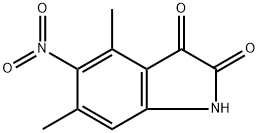 4,6-dimethyl-5-nitro-2,3-dihydro-1H-indole-2,3-dione Struktur