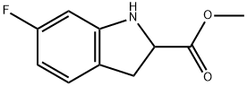 methyl 6-fluoroindoline-2-carboxylate Struktur