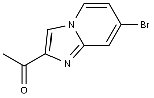 1-{7-bromoimidazo[1,2-a]pyridin-2-yl}ethan-1-one Struktur