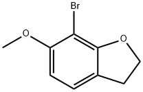 Benzofuran, 7-bromo-2,3-dihydro-6-methoxy- Struktur