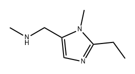 1H-Imidazole-5-methanamine, 2-ethyl-N,1-dimethyl- Struktur