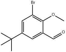 3-Bromo-5-(tert-butyl)-2-methoxybenzaldehyde Struktur