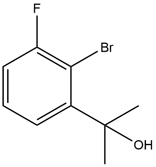 Benzenemethanol, 2-bromo-3-fluoro-α,α-dimethyl- Struktur