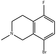 8-Bromo-5-fluoro-2-methyl-1,2,3,4-tetrahydroisoquinoline Struktur