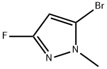 1H-Pyrazole, 5-bromo-3-fluoro-1-methyl- Struktur