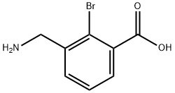 Benzoic acid, 3-(aminomethyl)-2-bromo- Struktur