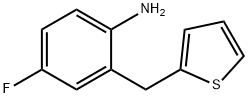 Benzenamine, 4-fluoro-2-(2-thienylmethyl)- Struktur