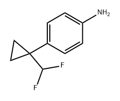 Benzenamine, 4-[1-(difluoromethyl)cyclopropyl]- Struktur