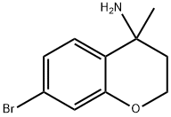 2H-1-Benzopyran-4-amine, 7-bromo-3,4-dihydro-4-methyl- Struktur