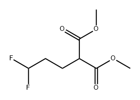 Propanedioic acid, 2-(3,3-difluoropropyl)-, 1,3-dimethyl ester Struktur