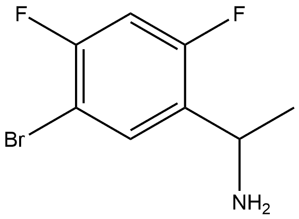 1-(5-bromo-2,4-difluorophenyl)ethan-1-amine Struktur