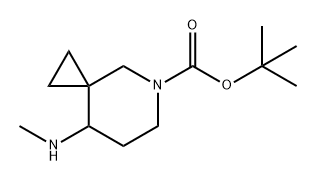 5-Azaspiro[2.5]octane-5-carboxylic acid, 8-(methylamino)-, 1,1-dimethylethyl ester Struktur