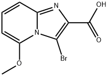 3-bromo-5-methoxyimidazo[1,2-a]pyridine-2-carboxylic acid Struktur