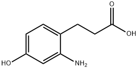 Benzenepropanoic acid, 2-amino-4-hydroxy- Struktur