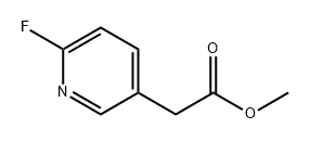 3-Pyridineacetic acid, 6-fluoro-, methyl ester Struktur