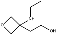 3-Oxetaneethanol, 3-(ethylamino)- Struktur