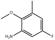 Benzenamine, 5-fluoro-2-methoxy-3-methyl- Struktur