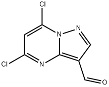 Pyrazolo[1,5-a]pyrimidine-3-carboxaldehyde, 5,7-dichloro- Struktur