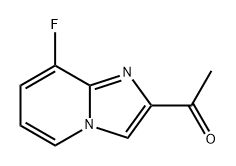 1-{8-fluoroimidazo[1,2-a]pyridin-2-yl}ethan-1-one Struktur