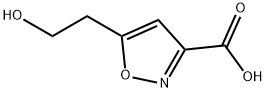 5-(2-hydroxyethyl)-1,2-oxazole-3-carboxylic acid Struktur