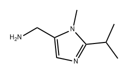 1H-Imidazole-5-methanamine, 1-methyl-2-(1-methylethyl)- Struktur