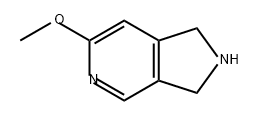 1H-Pyrrolo[3,4-c]pyridine, 2,3-dihydro-6-methoxy- Struktur