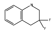 Quinoline, 3,3-difluoro-1,2,3,4-tetrahydro- Struktur