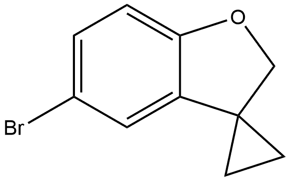 Spiro[benzofuran-3(2H),1'-cyclopropane], 5-bromo- Struktur