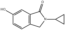 1H-Isoindol-1-one, 2-cyclopropyl-2,3-dihydro-6-hydroxy- Struktur