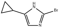 2-bromo-5-cyclopropyl-1H-imidazole Struktur