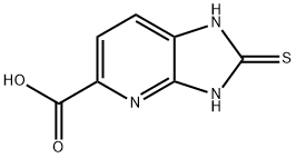 2,3-Dihydro-2-thioxo-1H-imidazo[4,5-b]pyridine-5-carboxylic acid Struktur