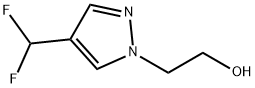 1H-Pyrazole-1-ethanol, 4-(difluoromethyl)- Struktur