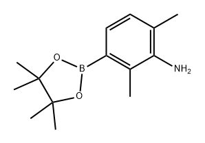 Benzenamine, 2,6-dimethyl-3-(4,4,5,5-tetramethyl-1,3,2-dioxaborolan-2-yl)- Struktur