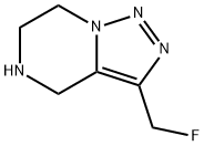 3-(fluoromethyl)-4,5,6,7-tetrahydro-[1,2,3]triazolo[1,5-a]pyrazine Struktur