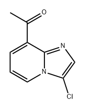 1-{3-chloroimidazo[1,2-a]pyridin-8-yl}ethan-1-one Struktur