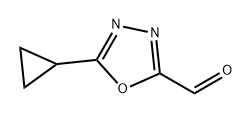 1,3,4-Oxadiazole-2-carboxaldehyde, 5-cyclopropyl- Struktur