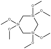 1,1,3,3,5,5-Hexamethoxy-1,3,5-trisilacyclohexane Struktur