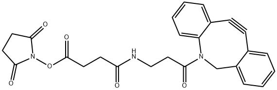 2,5-二氧代-1-吡咯烷基 4-[[3-(11,12-二脫氫二苯并[B,F]氮雜環(huán)辛-5(6H)-基)-3-氧代丙基]氨基]-4-氧代-丁酸酯, 1787252-03-2, 結構式