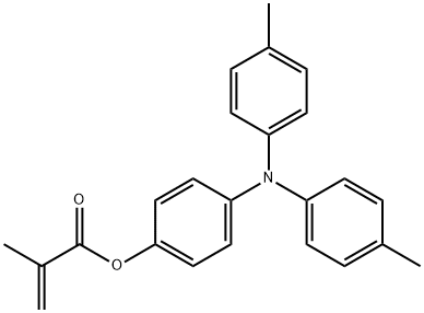 2-Propenoic acid, 2-methyl-, 4-[bis(4-methylphenyl)amino]phenyl ester Struktur