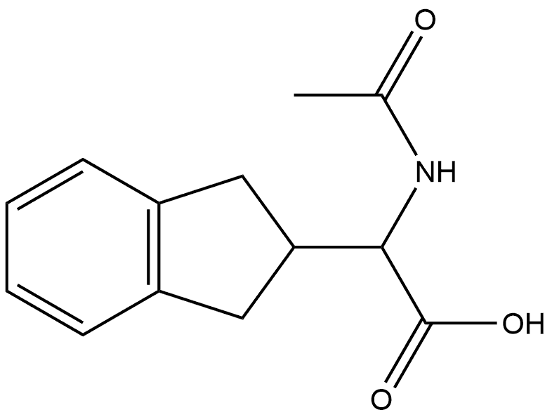 N-Ac-RS-(2-Indanyl)glycine Struktur