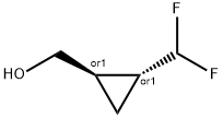 trans-2-(difluoromethyl)cyclopropyl]methanol Struktur