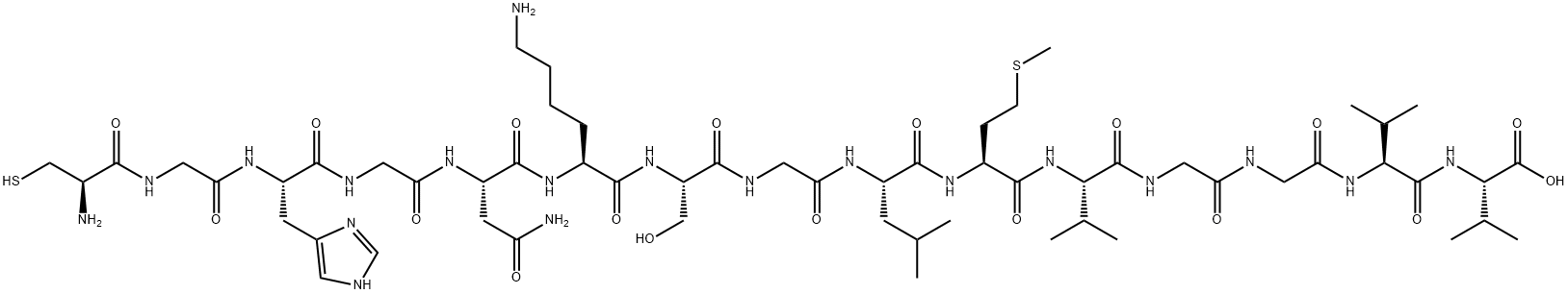 Cys-Gly-His-Gly-Asn-Lys-Ser-Amyloid  -Protein (33-40) Struktur