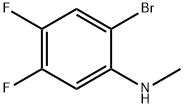 (2-Bromo-4,5-difluoro-phenyl)-methyl-amine Struktur